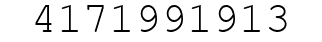 Number 4171991913.