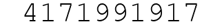 Number 4171991917.