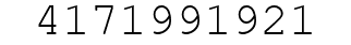Number 4171991921.