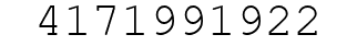 Number 4171991922.