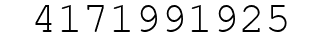 Number 4171991925.