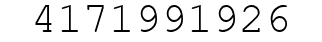 Number 4171991926.