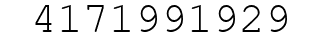 Number 4171991929.