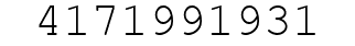 Number 4171991931.