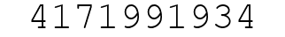 Number 4171991934.