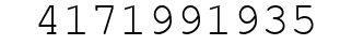 Number 4171991935.