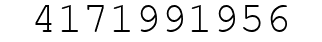 Number 4171991956.