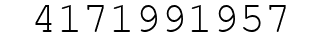 Number 4171991957.