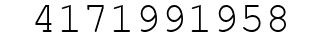 Number 4171991958.