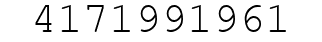 Number 4171991961.