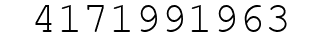 Number 4171991963.