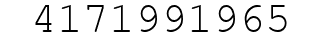 Number 4171991965.