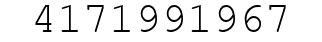 Number 4171991967.