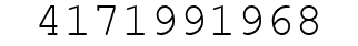 Number 4171991968.