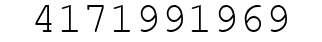 Number 4171991969.