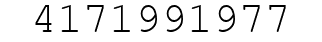Number 4171991977.