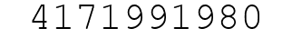 Number 4171991980.