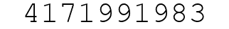 Number 4171991983.