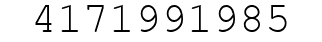 Number 4171991985.