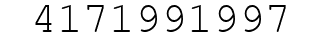 Number 4171991997.