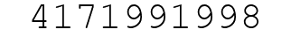 Number 4171991998.