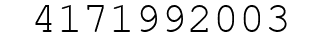 Number 4171992003.