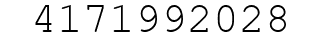 Number 4171992028.
