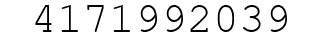 Number 4171992039.