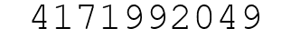Number 4171992049.