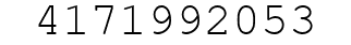 Number 4171992053.