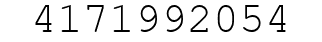 Number 4171992054.