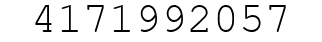 Number 4171992057.