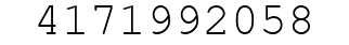 Number 4171992058.
