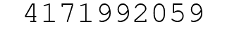 Number 4171992059.