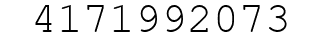 Number 4171992073.