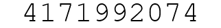 Number 4171992074.