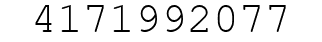 Number 4171992077.