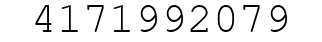 Number 4171992079.