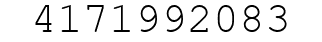 Number 4171992083.