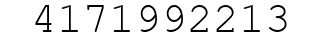 Number 4171992213.