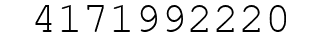Number 4171992220.