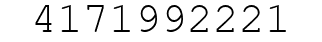 Number 4171992221.
