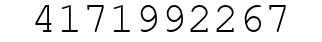 Number 4171992267.