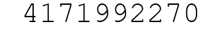 Number 4171992270.