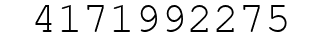 Number 4171992275.