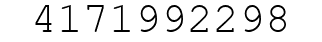Number 4171992298.
