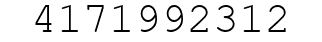 Number 4171992312.
