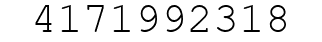 Number 4171992318.