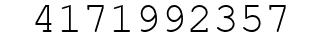 Number 4171992357.