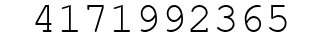 Number 4171992365.